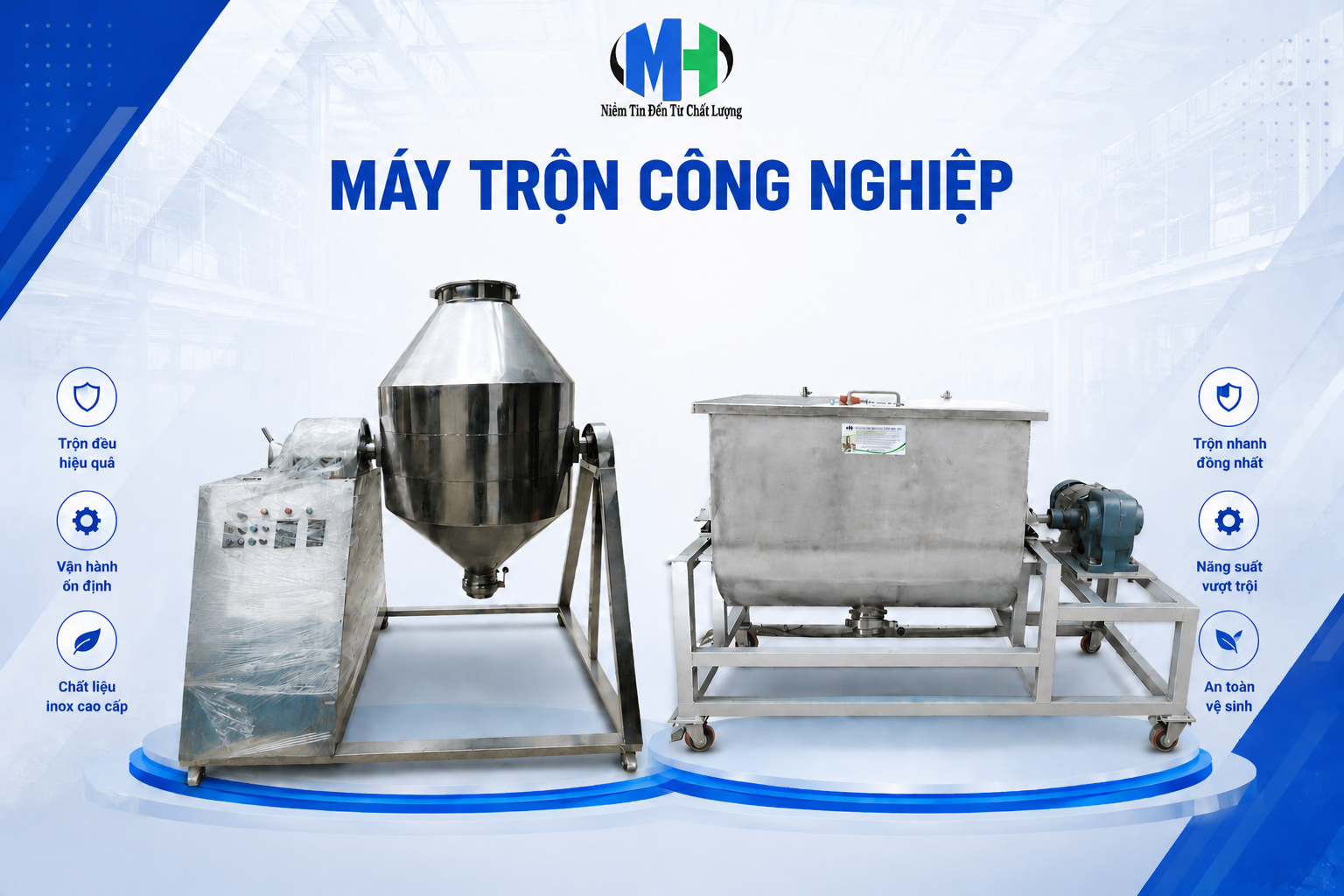 máy trộng bột công nghiệp