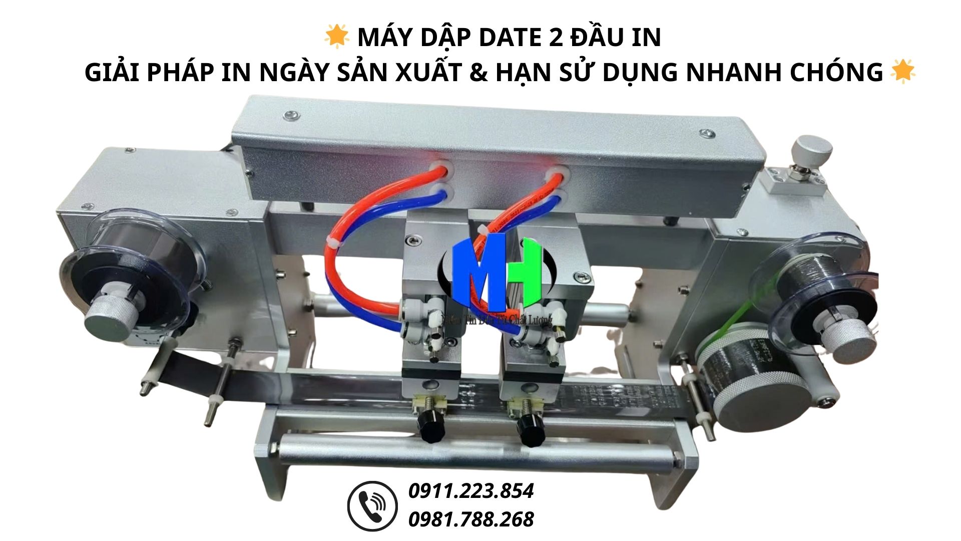 Máy Dập Date 2 đầu in Minh Huy