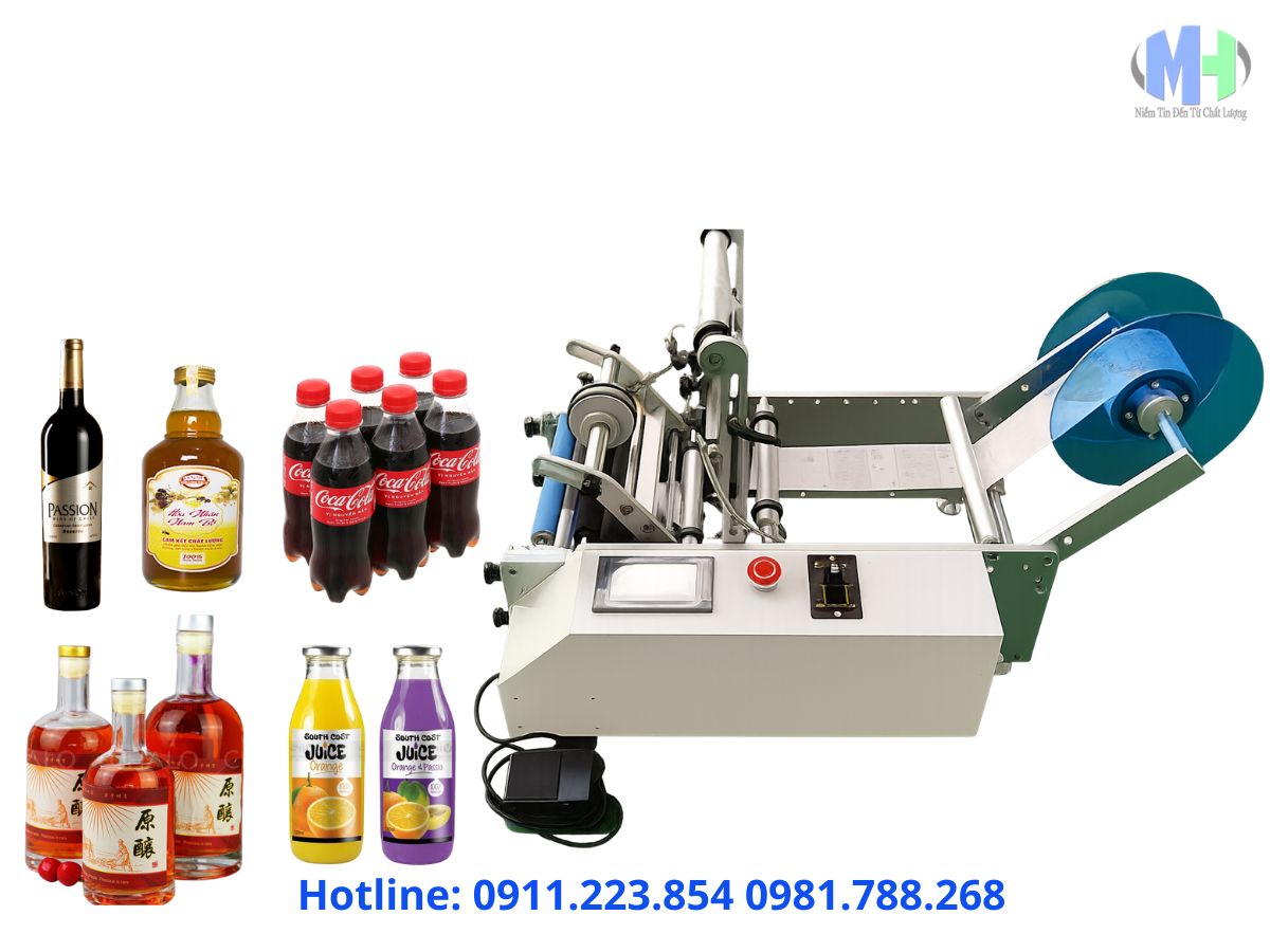Máy Dán Nhãn Chai Tròn Bán Tự Động (MH- 0391)
