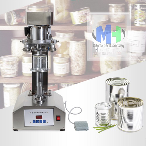 Máy viền mí lon bán tự động