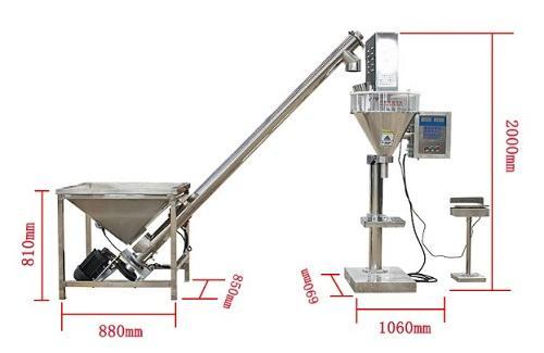 Máy định lượng bột và cấp liệu tự động