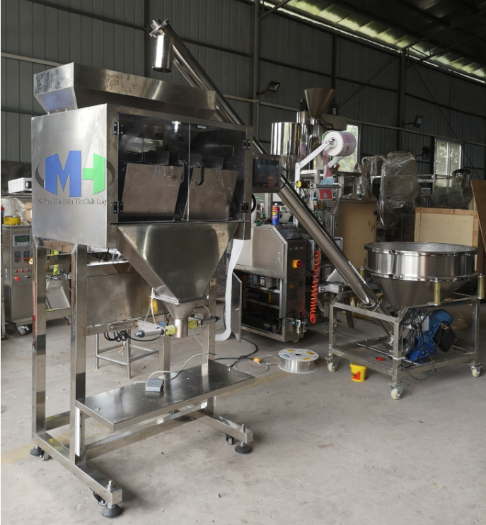 Máy định lượng 2 đầu cân 500 -1000gam