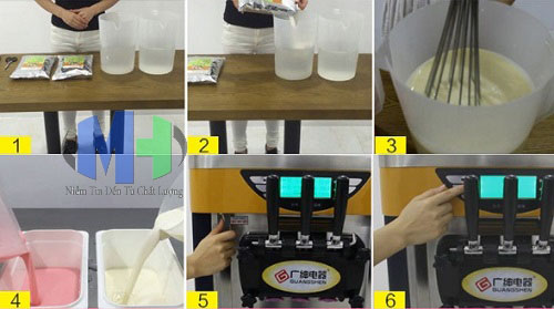 Máy Làm Kem Tươi 3 Vòi