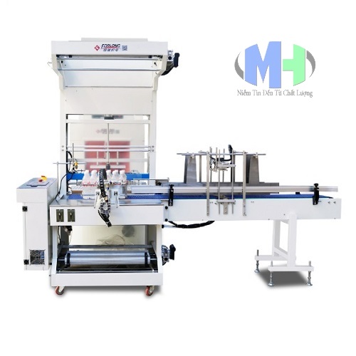 Máy có cắt màng lốc chai tự động