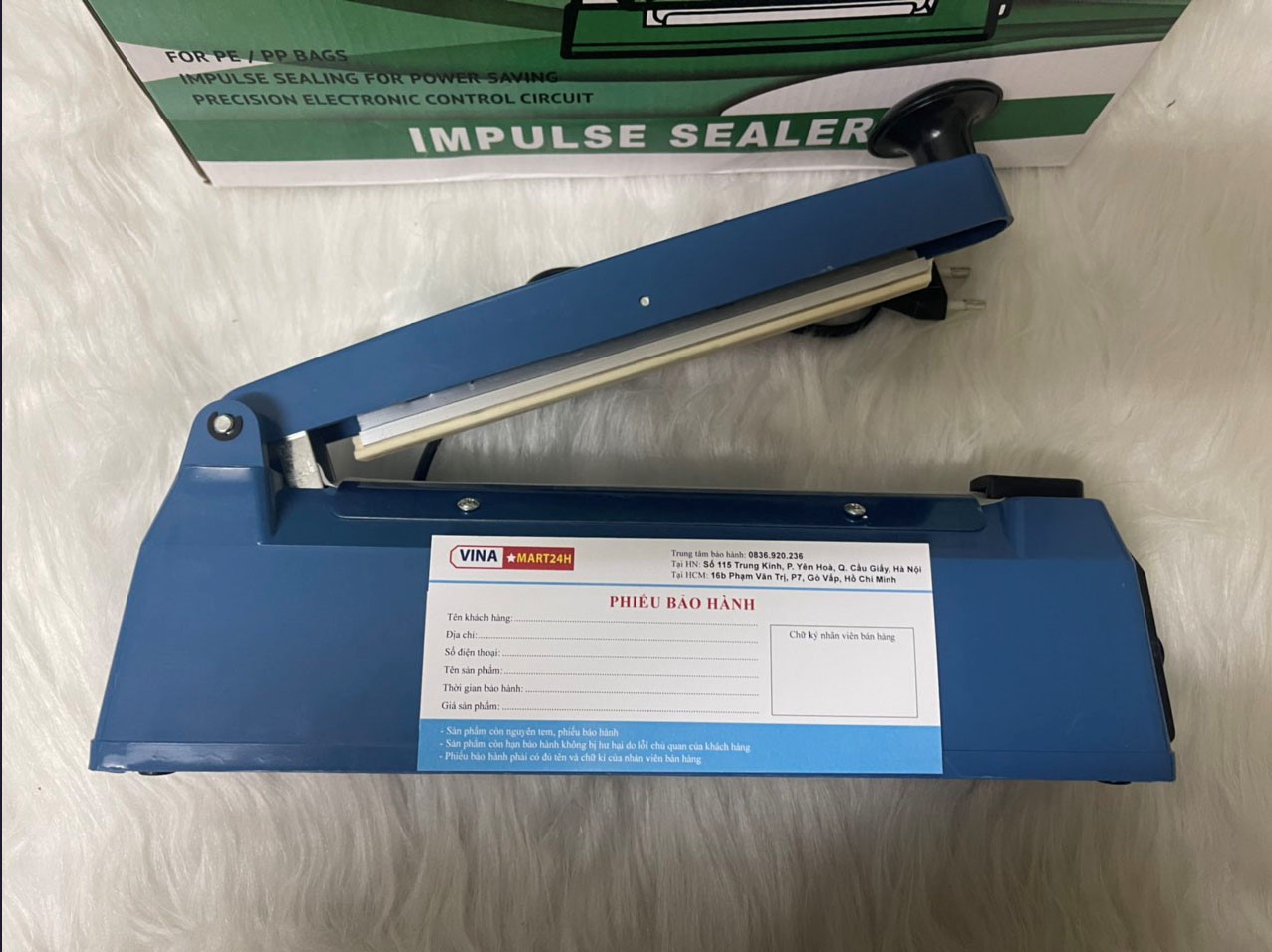 Máy hàn miệng túi dập tay PSF-400