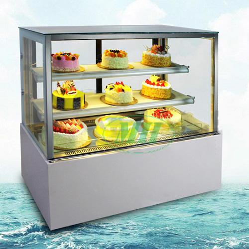 Tủ Trưng Bày Bánh Kem 3 Tầng Kính Phẳng (MHTB-A10)