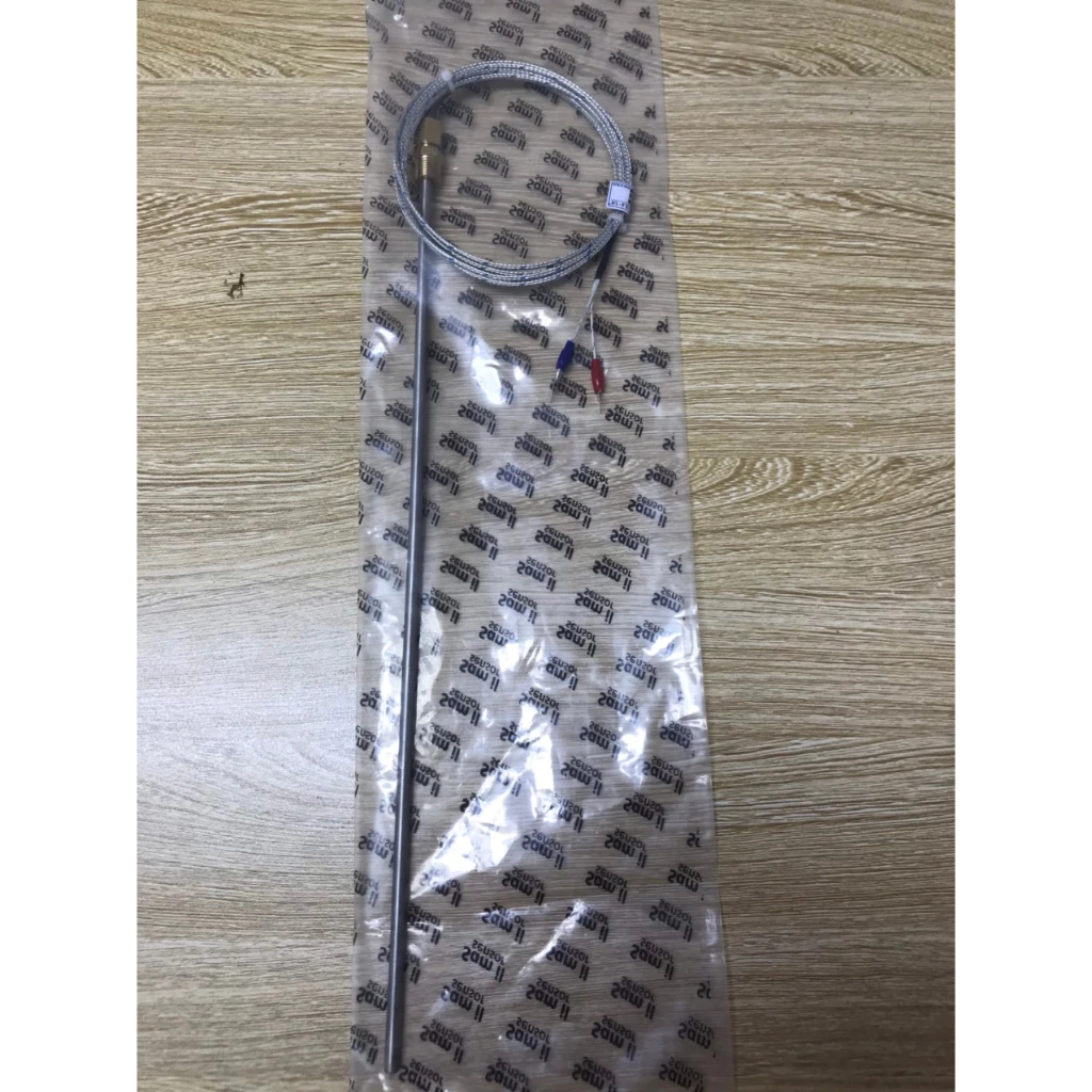 Can nhiệt loại K đầu dò phi 6x400mm, dây 2M (dây cảm biến, cảm biến nhiệt, Can K)